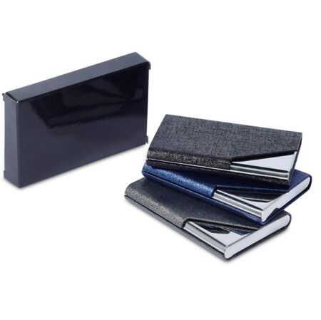 PU Metal Name Card Holder