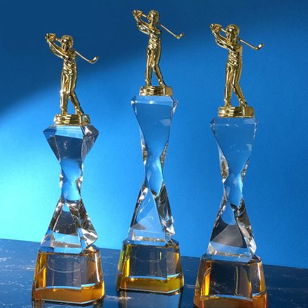 Crystal Golf Trophy - 7439