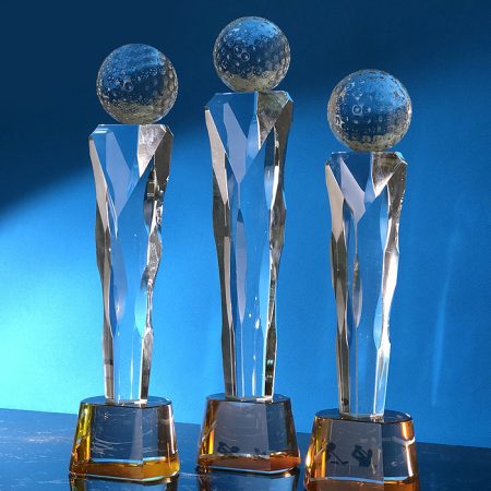 Crystal Golf Trophy - 5439
