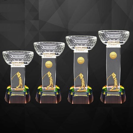Crystal Golf Trophy - 5829