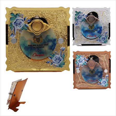 Crystal Hanging Medal with Acrylic Plaque - 4305