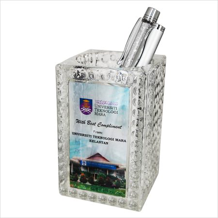 Crystal Pen Holder - 8271