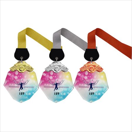 Crystal Hanging Medal (GOLD, SILVER, BRONZE) - 5438
