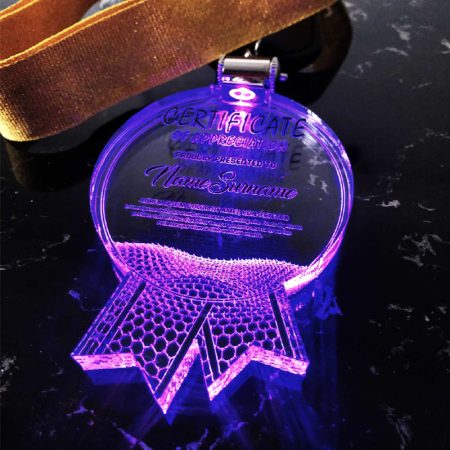 Acrylic Lighting Hanging Medal - 2805