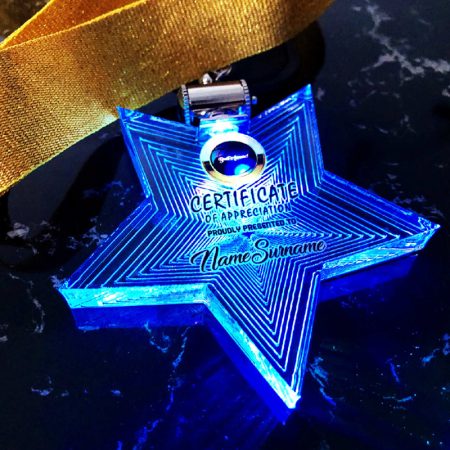 Acrylic Lighting Hanging Medal - 3805