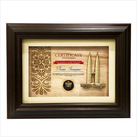 Culture Souvenir Plaque - Certificate of Achievement - 4047