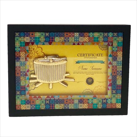 Culture Souvenir Plaque - Certificate of Achievement - 2047