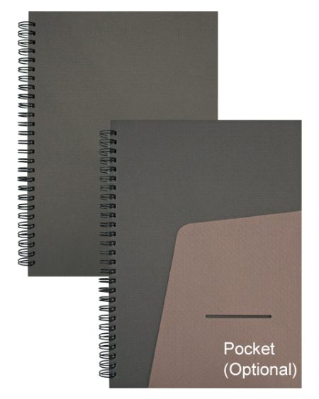 A5 /B6 FANCY NOTE BOOK - GREY