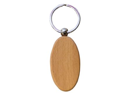 Wood KeyChain 2.8cm(W) x 5.2cm(H)