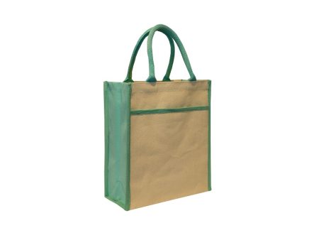 Canvas Bag Powder Blue 10oz Natural Cotton - 35cm(H) x 30cm(W) x 15cm(D)