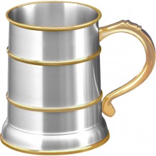Pewter Basic Tankard (Gold) -121mmH / 540ml (2 sizes)