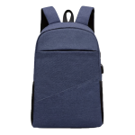 Backpack Navy Blue - Fashion Polyester & 210 PU Lining
