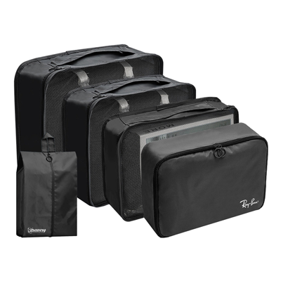 5-IN-1 POLYESTER TRAVEL ORGANIZER SET