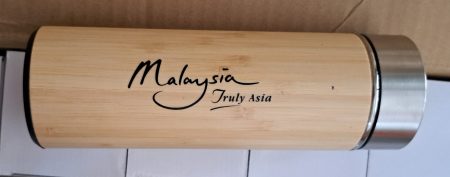 Bamboo Flask with silkscreen printing-Malaysia Truly Asia