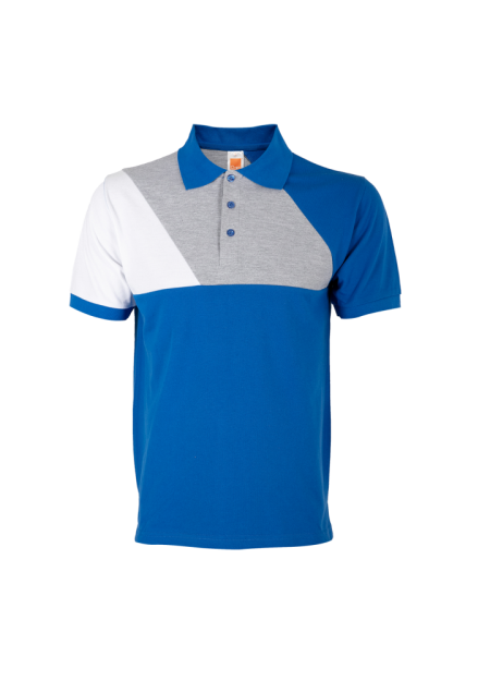 HONEYCOMB POLO TEE OREN SPORT HC2808 – Royal / Ash Grey / White