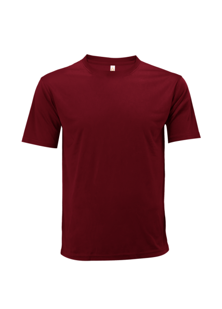 MICROFIBRE ROUND NECK MINI EYELET -OREN SPORT QD7206 – MAROON