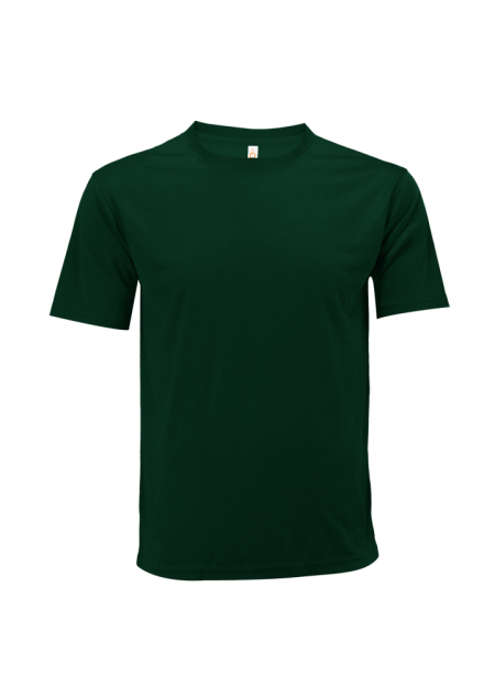 MICROFIBRE ROUND NECK MINI EYELET -OREN SPORT QD7215 – Forest Green