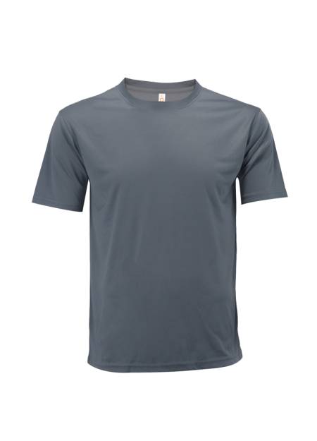 MICROFIBRE ROUND NECK MINI EYELET -OREN SPORT QD7224 – Dark Grey