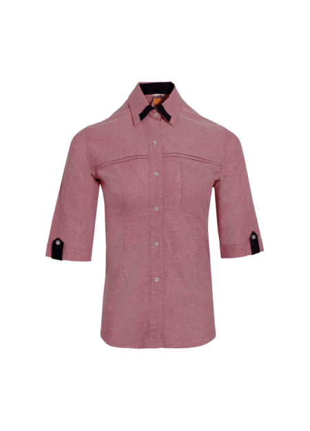 CORPORATE UNIFORM OREN SPORT F14506 (FEMALE)-MAROON/NAVY