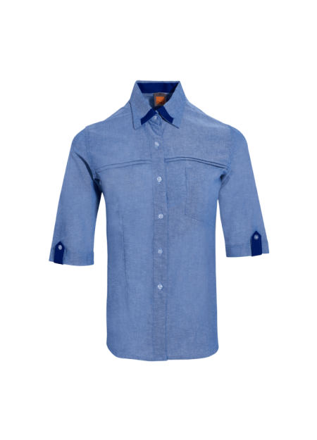 CORPORATE UNIFORM OREN SPORT F14510 (FEMALE) – LIGHT BLUE/ NAVY