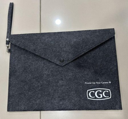 FELT DOCUMENT FOLDER /I-PAD FOLDER -LOGO PRINTED