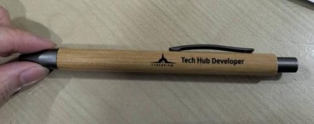 BAMBOO BALL PEN WITH SILKSCREEN PRINTING