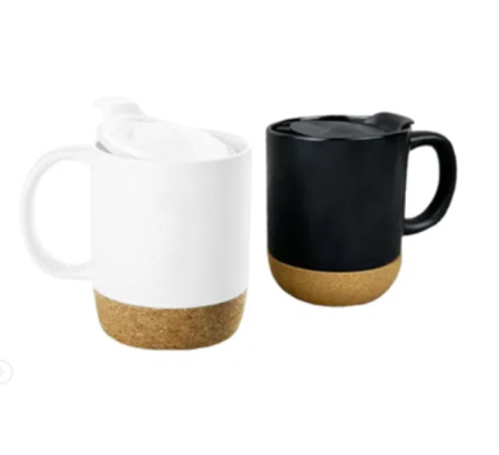 2 Tone Ceramic Mug with Cover – 400ml