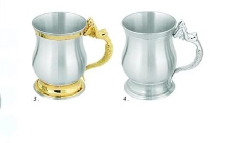 Pewter Mug (Plain /Gold) - 103mmH / 320ml