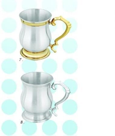 Pewter Mug (Plain /Gold) - 103mmH / 350ml