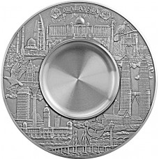Pewter Tray-Malaysia Tray (3D) - Diameter: 254mmD