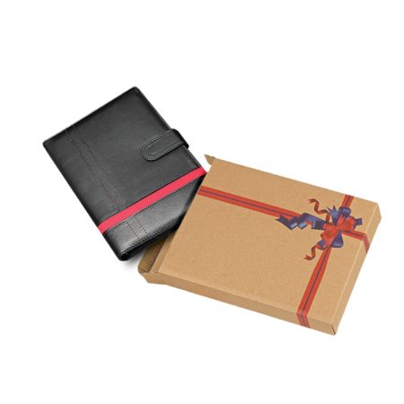 Black Gift Box -27cm(H) x 20cm(L) x 4.5cm(W)-for Diary, towel