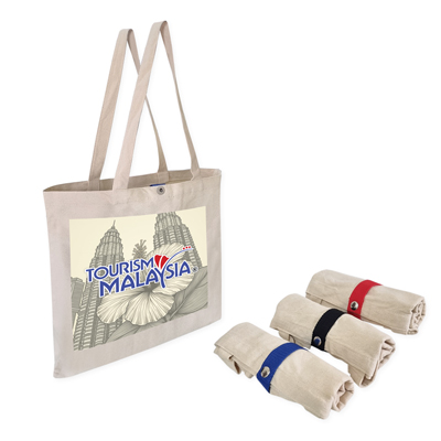 Eco Foldable Canvas Bag - 34.4cm (h) x 41.8cm (w)