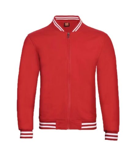 Oren Sport SS1305 Varsity Jacket / Sweatshirt - Red/White