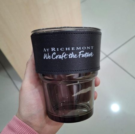 Glass mug 400ml sample printing