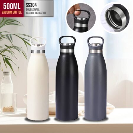Stainless Steel SS304 Vacuum Bottle - 500ml