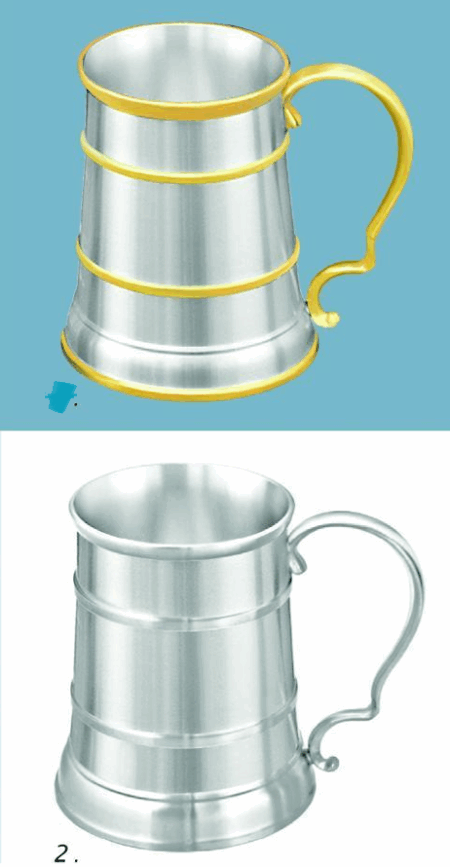Pewter Mug / Tankard - 121mmH / 540ml