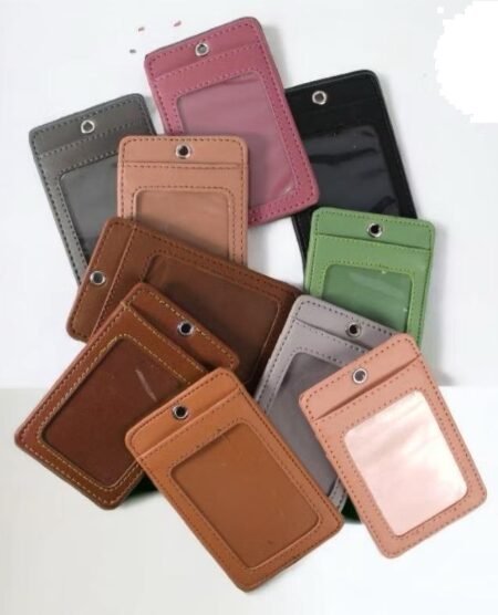 ID Tag/Card Holder and Lanyard - Synthetic Leather