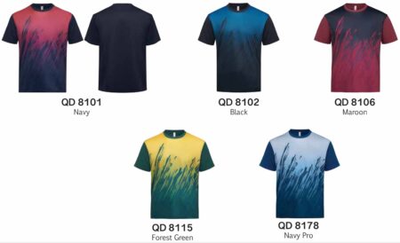 Mini Eyelet Microfiber Round Neck Sublimation Oren Sport QD81 - 150gsm