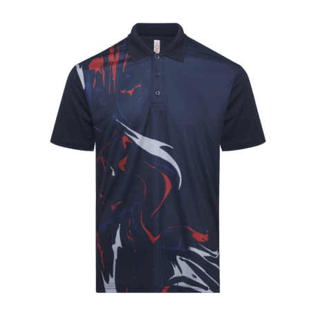 Mini Eyelet Sublimation Polo Oren Sport QD90 - 150gsm