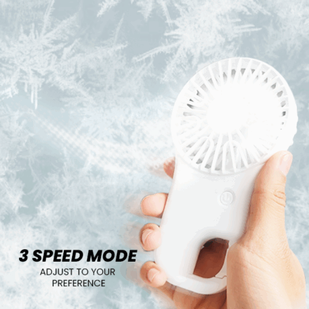 3 Speed mini fan with Stand– 500mAh
