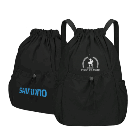 Foldable Nylon Drawstring Backpack
