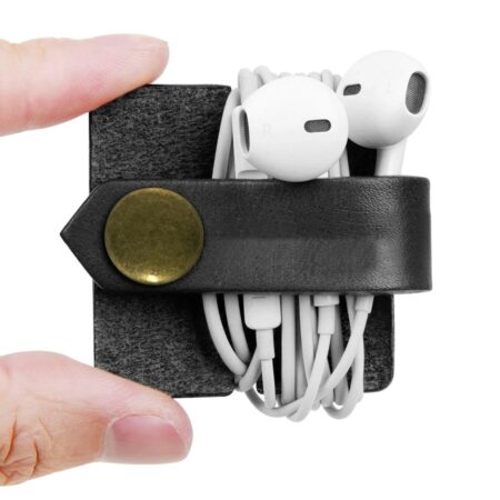 PU Leather Cable/Earphone Organizer