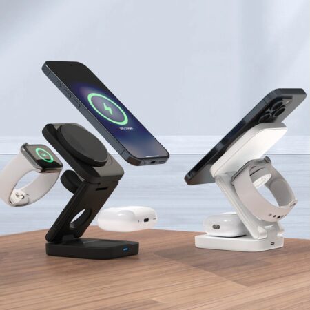 Foldable Magnetic 3 IN 1 Wireless Charger