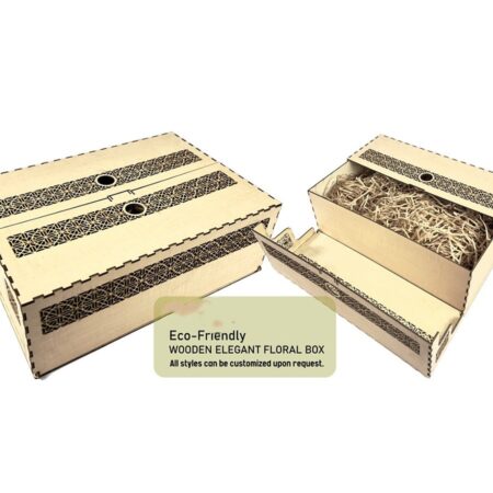 ECO-Friendly Wooden Elegant Floral Box