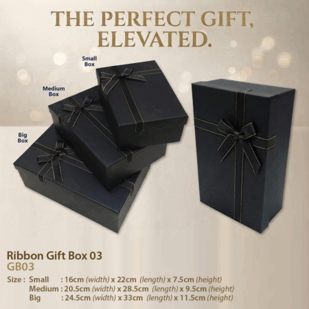 Ribbon Gift Box - Black