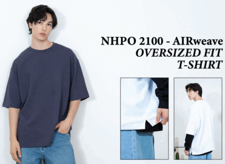 AirWeave Oversized Fit T-Shirt (NHPO2100)