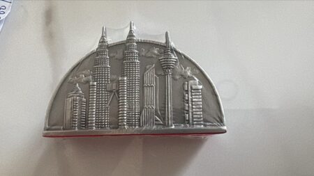 Custom Made Pewter Name Card Holder